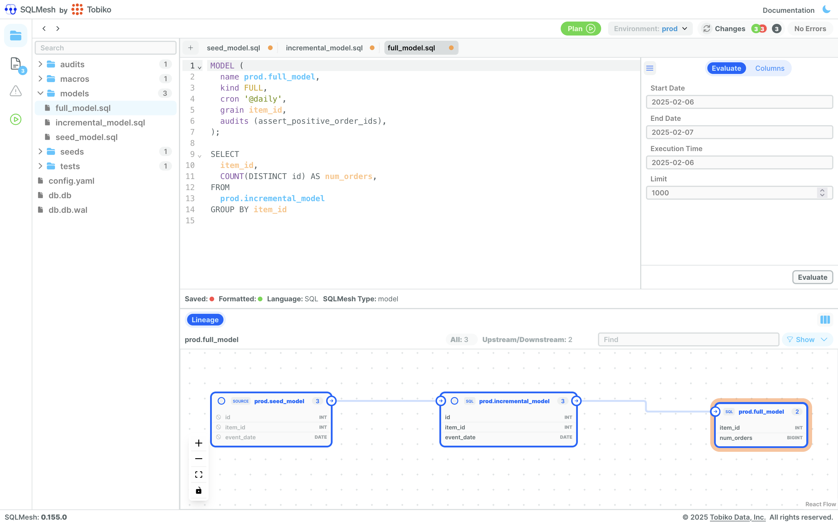 Sqlmesh Time Blocks North Star Data - Data engineering and analytics as a subscription